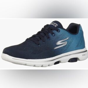 Sketchers Navy blue/white air cooled goga mat cushioned insoles woman’s size 11